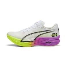 Men's Puma Deviate NITRO™ Elite 3 Ekiden Glow Running Shoes, White, Size 41, Shoes - Yellow Alert - 41