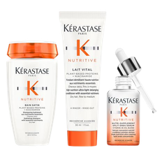 Kérastase Nutritive Bain Satin 250ml + Lait Vital 200ml & Split End Serum 50ml