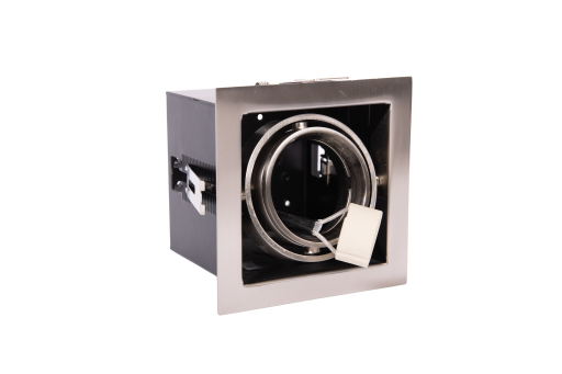 Downlight TANO Kvadro ISO GU10 maks. 35W, børstet stål