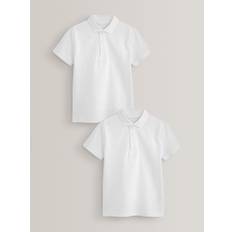 Next Kortærmede polo-skjorter i bomuld til skolebrug, 2 pakke (3-16år) - 13 år (158cm)