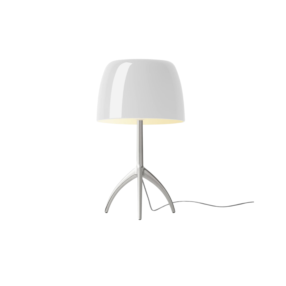 Foscarini Lumiere Grande | Bordlampe | Alu/Opal | Med dæmper | Online Lagersalg.