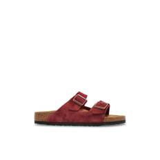 Birkenstock, Sko, Herre, Rød, 48 EU, Læder, Arizona BS slides