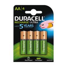 Duracell - AA - 4 stk - Genopladelige Ni-MH Batteri (2500 mAh) (1.2V)