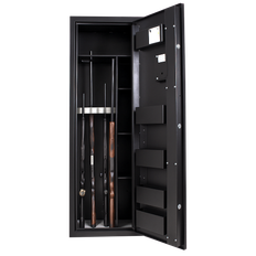 Genzo våbenskab/sikkerhedsskab SolidSafe 152 kg nøglelås Black edition