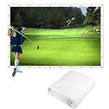 Golf Simulator Impact Screen, Förtjocka golfprojektionsskärm for golfträning med hålhål, Universal Ultra Clear golfsimulatorskärm, hållbara golfswingtränare (Size : 3m*3m*/9.84ft*9.84ft)