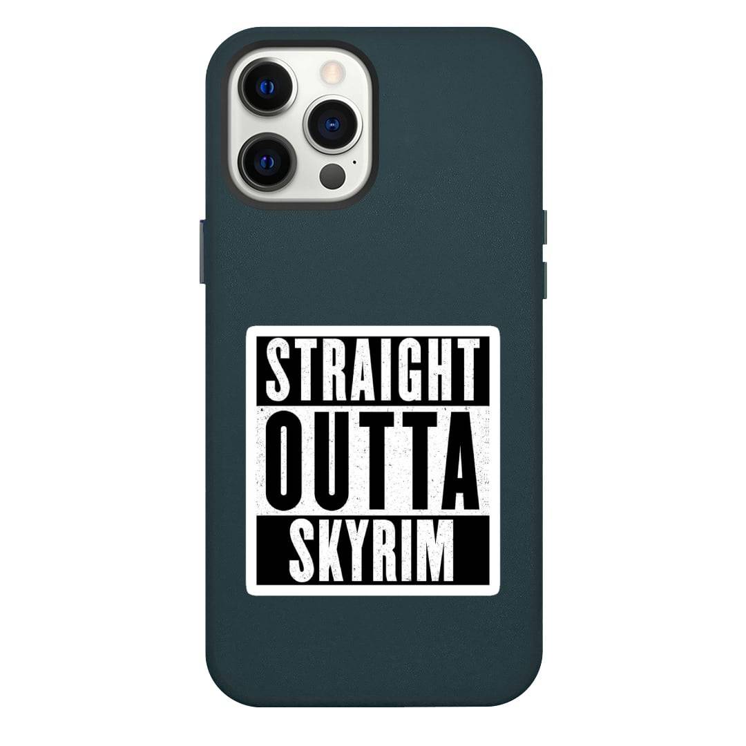 The Elder Scrolls V Skyrim Phone Case For iPhone Samsung Galaxy Pixel OnePlus Vivo Xiaomi Asus Sony Motorola Nokia - The Elder Scrolls V Skyrim Straight Outta Sticker
