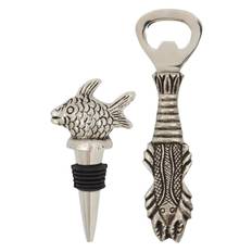House Doctor Bar Accessories, Hdfish, Antique Silver Silver