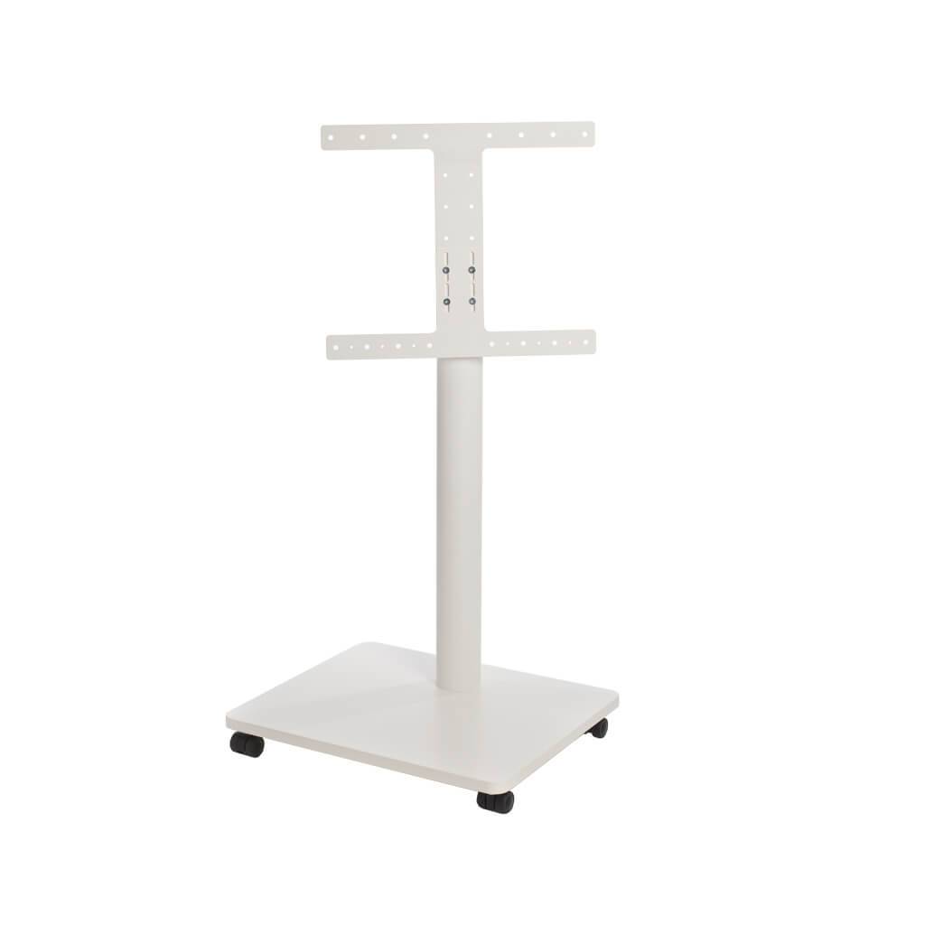 Bülow BS15 Stand TV møbel u. kant - Hvid m. hvidt rør