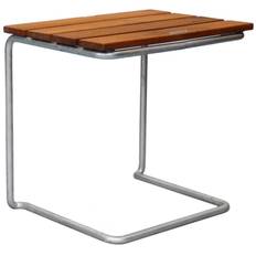 Grythyttan Stålmöbler - Fotpall A3 Obehandlad / Varmförzinkat Stål - Teak