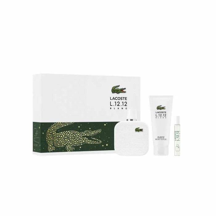 Lacoste L.12.12 White Men Eau de Toilette 100ml Set 3 Pezzi — Eau de Toilette Uomo