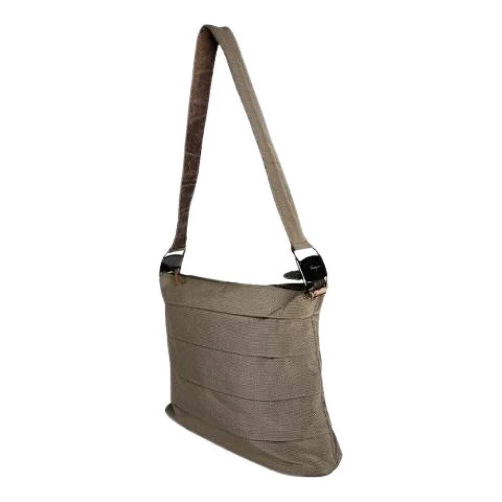 Salvatore Ferragamo Pre-owned Pre-owned Fabric Shoulder Bag - Vintage - Dame - Brun - ONE SIZE - Uld