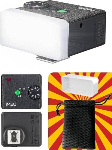 Godox iM30 kompakt minikamerablixt med diffusor, GN15, S1/S2, manuell