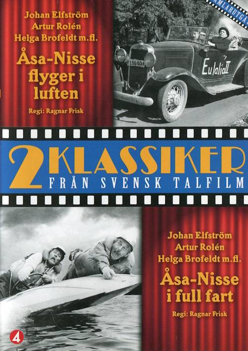 DVD - Åsa-Nisse flyger i luften + Åsa-Nisse i full fart (2 Klassiker) (Beg)