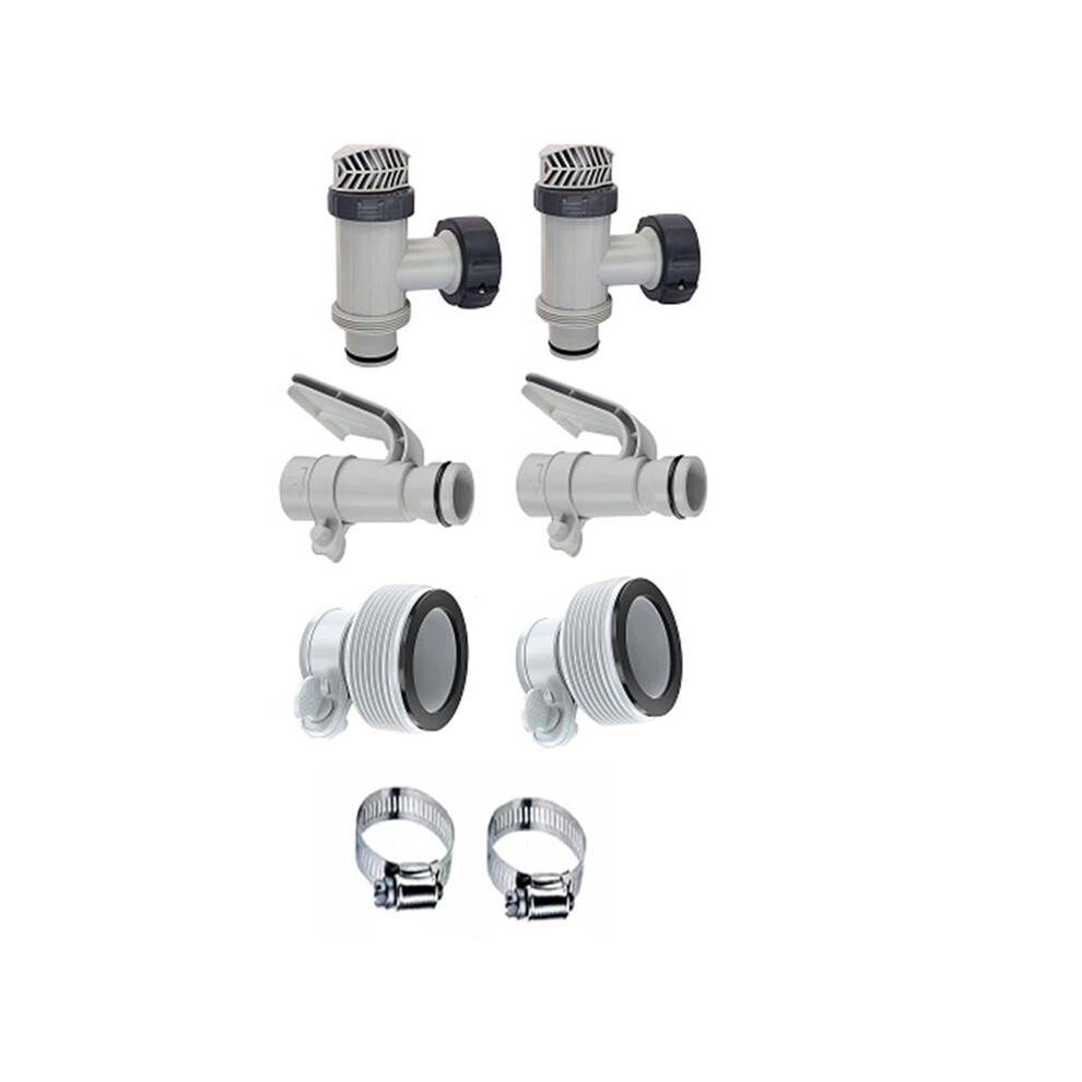 B-Type Hose Adapter and Plunger Valve and Pool Hose Holder for Above Ground Pool Accessories