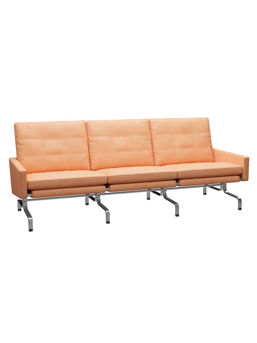 PK31/3 3 pers. Sofa af Poul Kjærholm Natur læder / Natur - Jacobsen Plus