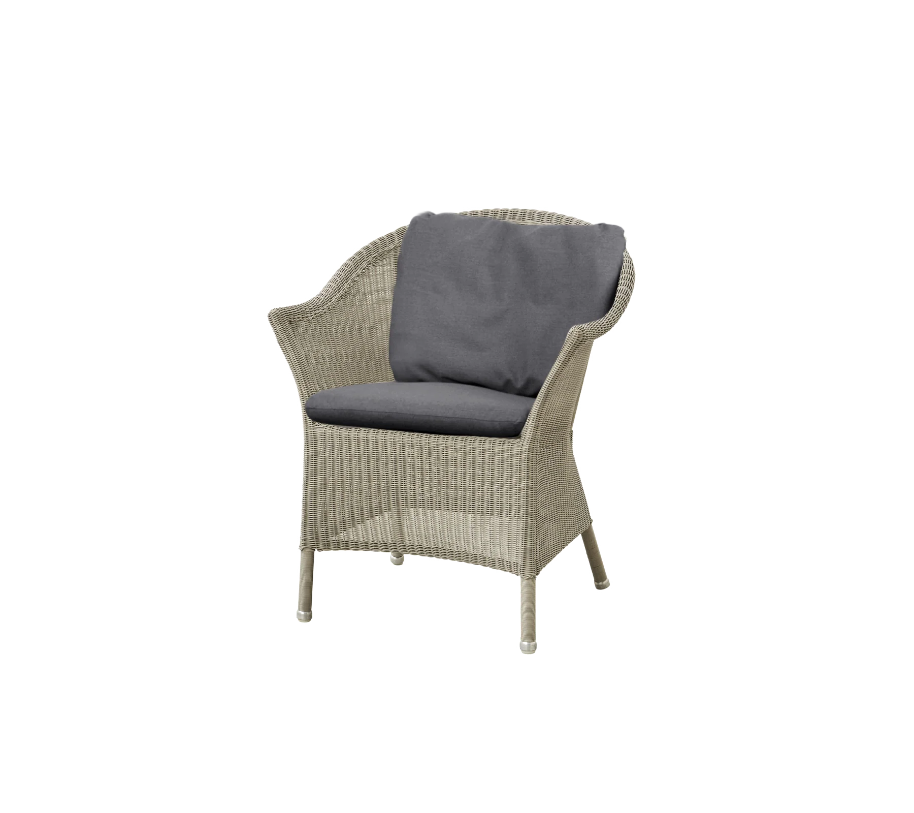 Lansing Havestol fra Cane-line Taupe / Grey- Cane-line Natté sæde - og ryghynde - Jacobsen Plus