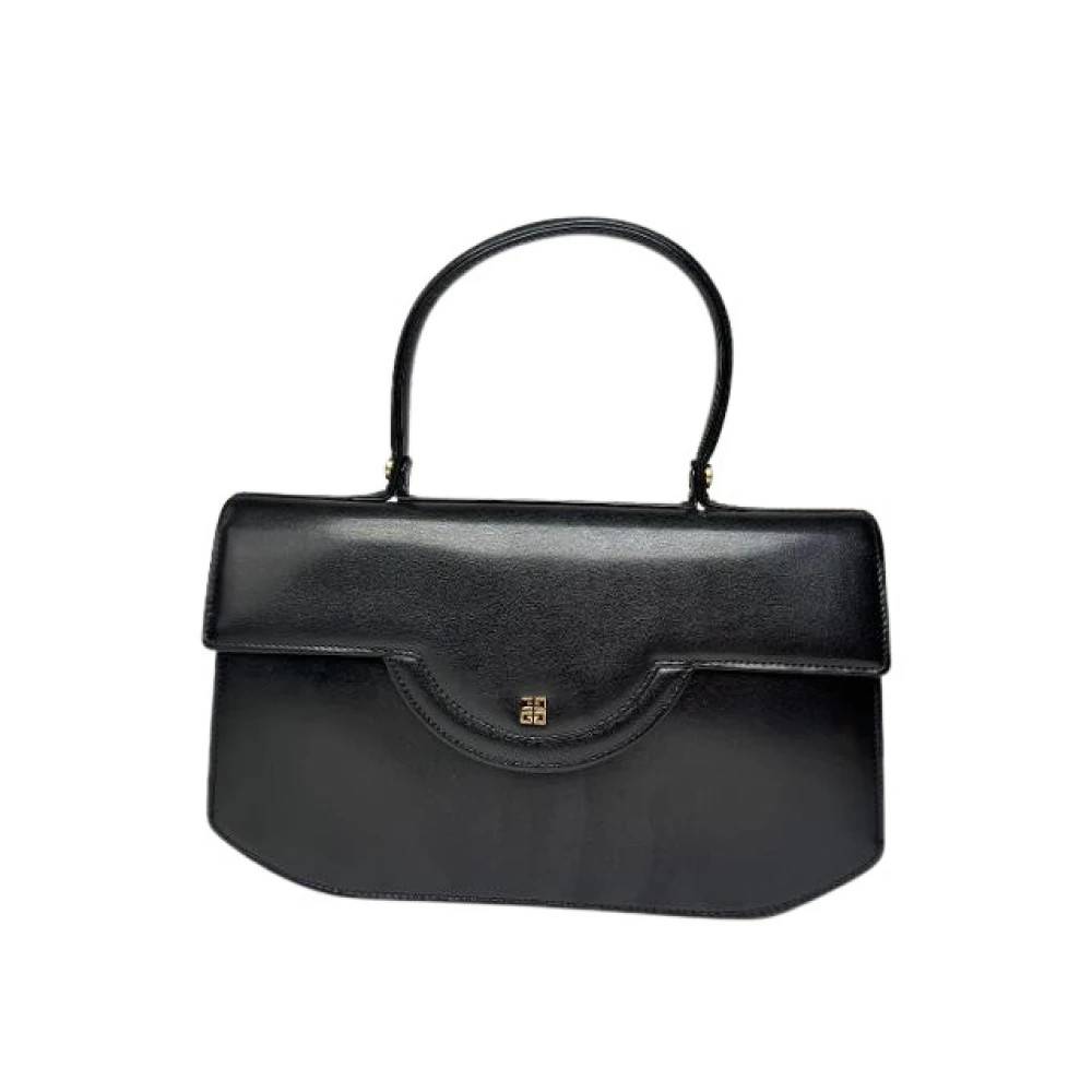 Givenchy Pre-owned Pre-owned Vintage Læder Håndtaske - Vintage - Dame - Sort - ONE SIZE - Læder