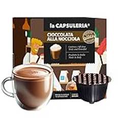 La Capsuleria - HASSELNÖTSCHOKLAD (48 Kapslar) kompatibel med Nescafé Dolce Gusto