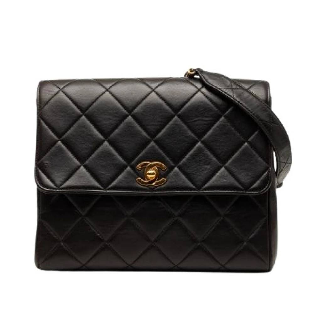 Chanel Vintage - Pre-owned Quilted Lambskin Crossbody Bag Vintage - Dam - ONE Size - Läder