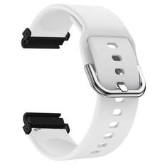SKALO Garmin Fenix 7S/7S Pro 42mm Silikonearmbånd Formtilpasset - Hvid