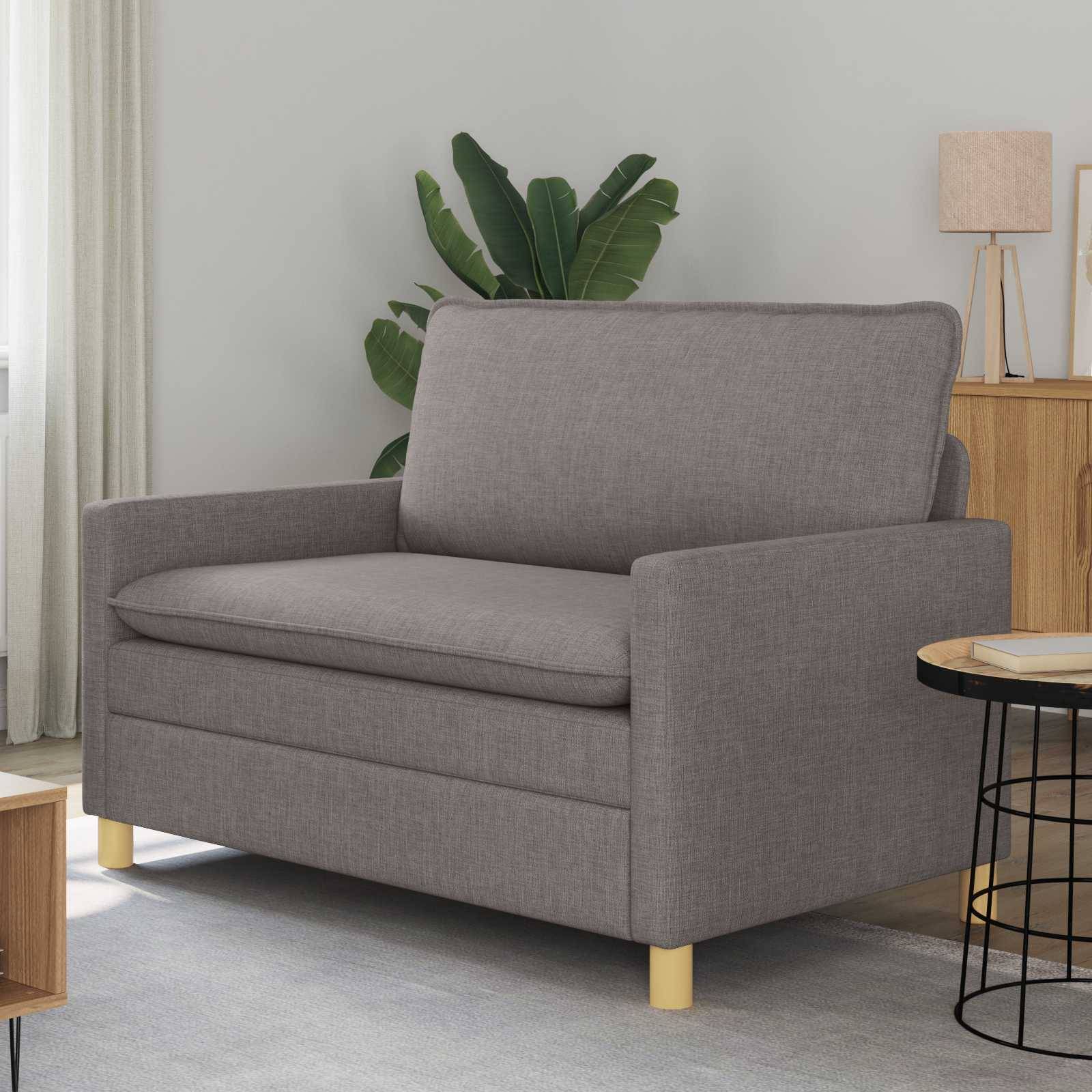 Sofa Gråbrun 126 x 81 x 87,5 cm Stof