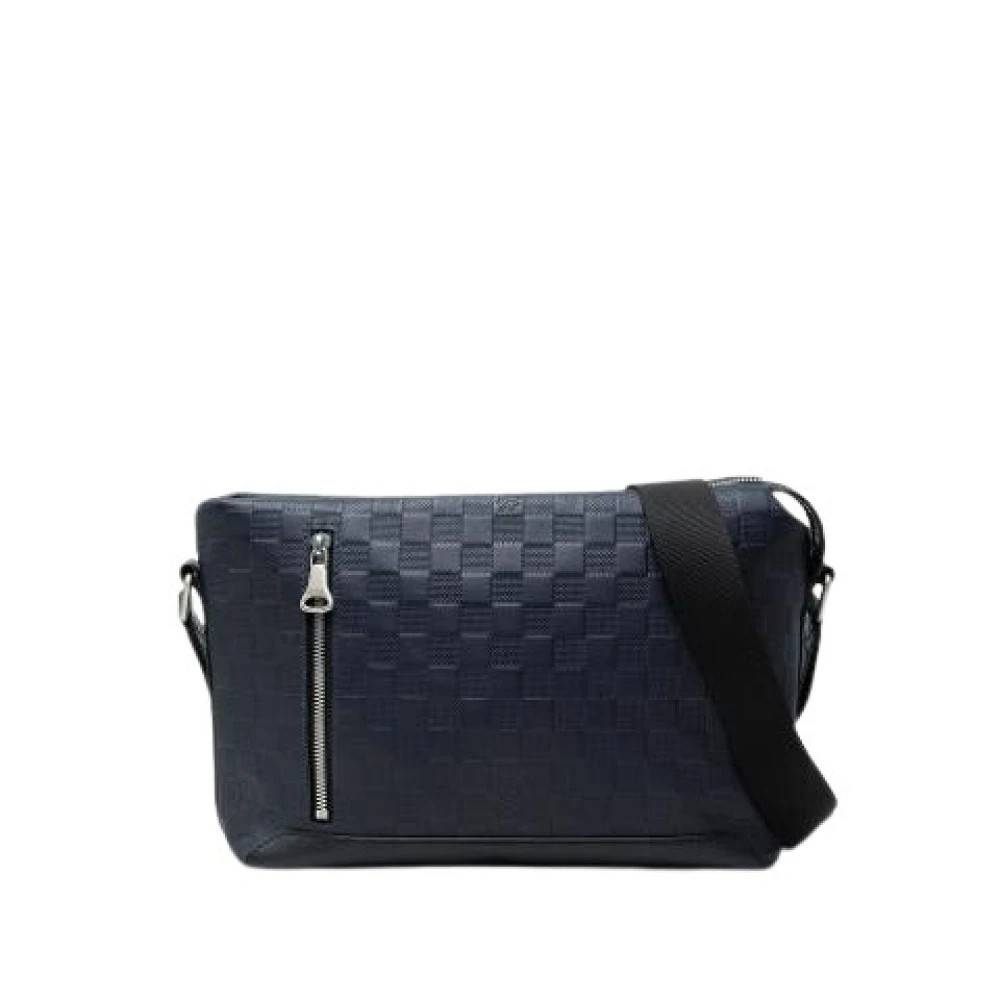 Louis Vuitton Vintage Pre-owned Discovery Messenger - Vintage - Dame - Blå - ONE SIZE - Uld
