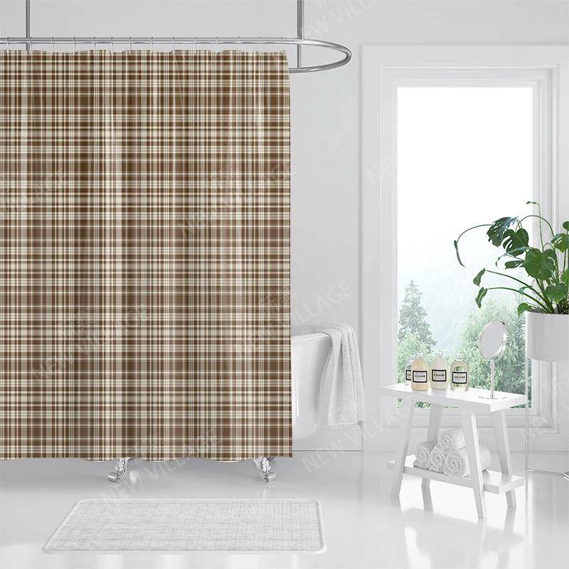 Hushåll vattentätt tyg duschdraperitillbehör 90x180 duschdraperi 240 * 200 minimalistisk stil duschdraperi