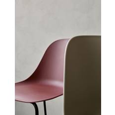 Harbour Side Dining Chair, Black Steel Base, Plastic - Black | Burned Red