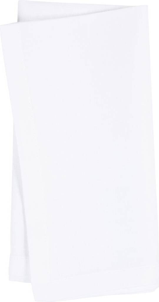 Stofservietter - Str. 42x42 Cm - 145 G - Hvid - 12 Stk.