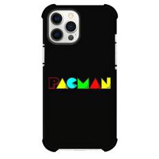 Pac-Man Phone Case For iPhone Samsung Galaxy Pixel OnePlus Vivo Xiaomi Asus Sony Motorola Nokia - Pac-Man Word Art On Black Background