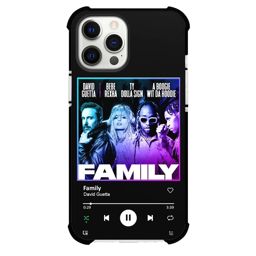 David Guetta Phone Case For iPhone Samsung Galaxy Pixel OnePlus Vivo Xiaomi Asus Sony Motorola Nokia - David Guetta Family Song Spotify Library Poster.