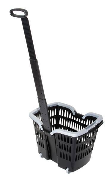Cykelkurv Med Trolly Handtag 22.2-31.8 MM Styre - Svart