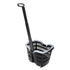 Cykelkurv Med Trolly Handtag 22.2-31.8 MM Styre - Svart