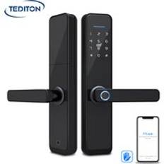 TEDITON R8 smart home tuya smart life locks wifi TT lock App Biometric Fingerprint Door Lock
