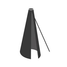 Cover 7 - Passer till Cane-line parasoller (ej Hyde & Major) - Black, solution dyed polyester