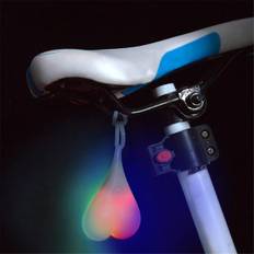 Cykelreflektorer LED Cykel Baglygter Sæde Bag Æg Lampe Nat Essentiel Vandafvisende Kreativ Silikon Advarselslys til Lastbil, Farverig