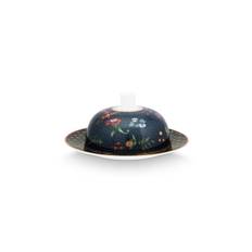 Butter Dish Round Berry Blues Blue 17x8cm