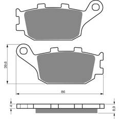 GOLDFREN Bromsbelägg 021 Ceramic carbon AD
