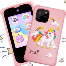 Barn Smart Phone Kamera Leksaker Mobiltelefon för pojkar Flickor Barn 3-8 år gamla med multifunktionell kamera pekskärm, Fake Play Toy pekskärm telefo - Multifärgad (Multi-size)