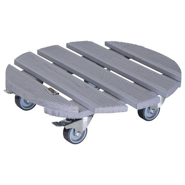Blomvagn Creo Wagner, lastkapacitet 200 kg, massivt trä, Ø 380 mm, hju