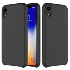 Hard Silicone Cover til iPhone XR Mørke Grå