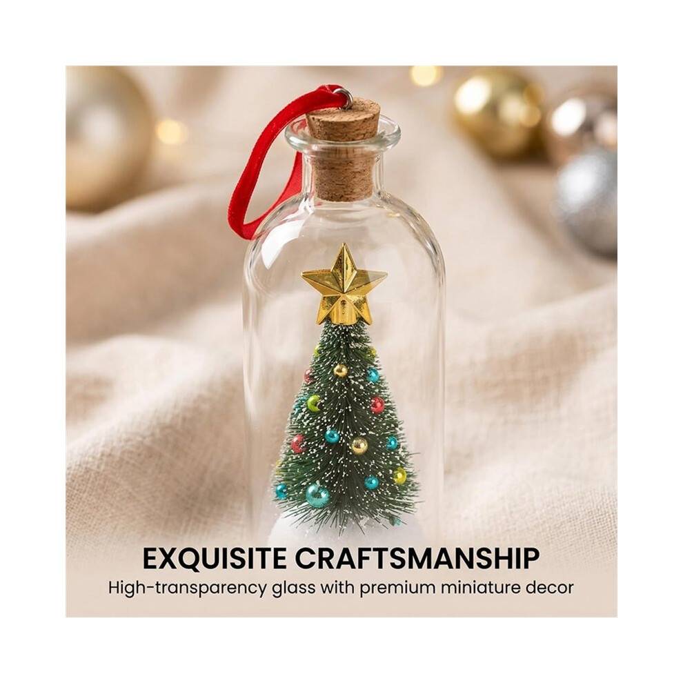 Recordable Christmas Tree in Bottle - Voice Recording Ornament (1Pc)