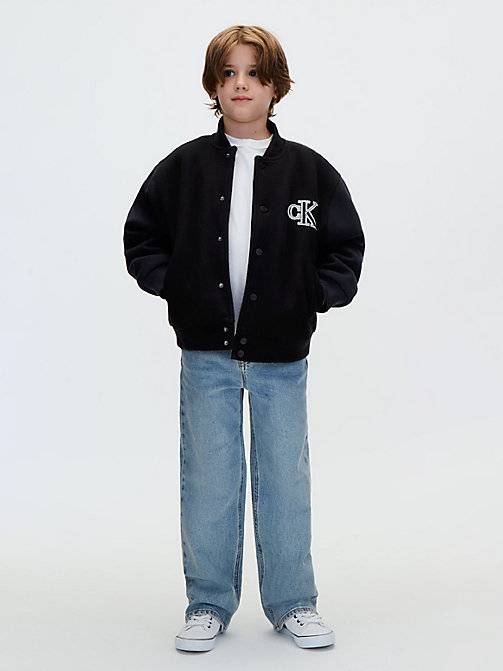 Calvin Klein  Kids Felt Varsity Bomber Jacket