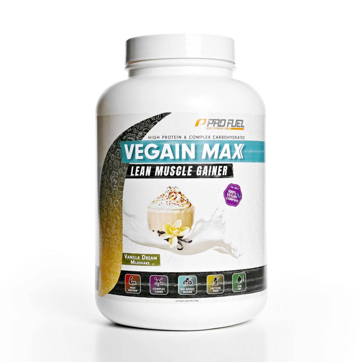 PROFuel - VEGAIN MAX - 100% Vegan Protein - 3000G - 4 smagsvarianter - 3000 g (30 portioner) / Vanilla Dream