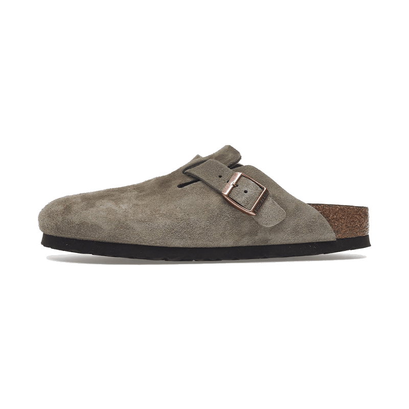 Birkenstock Boston Soft Footbed Suede Taupe (Narrow Fit) - 44