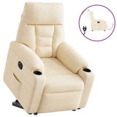 vidaXL løftestol mikrofiberstof beige
