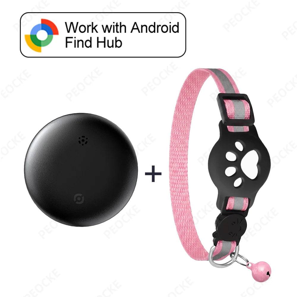 Google Find Hub Smart Location Tag for Android — Pet Collar, Keys & Bags - Tag with PK Collar 1 / China Mainland