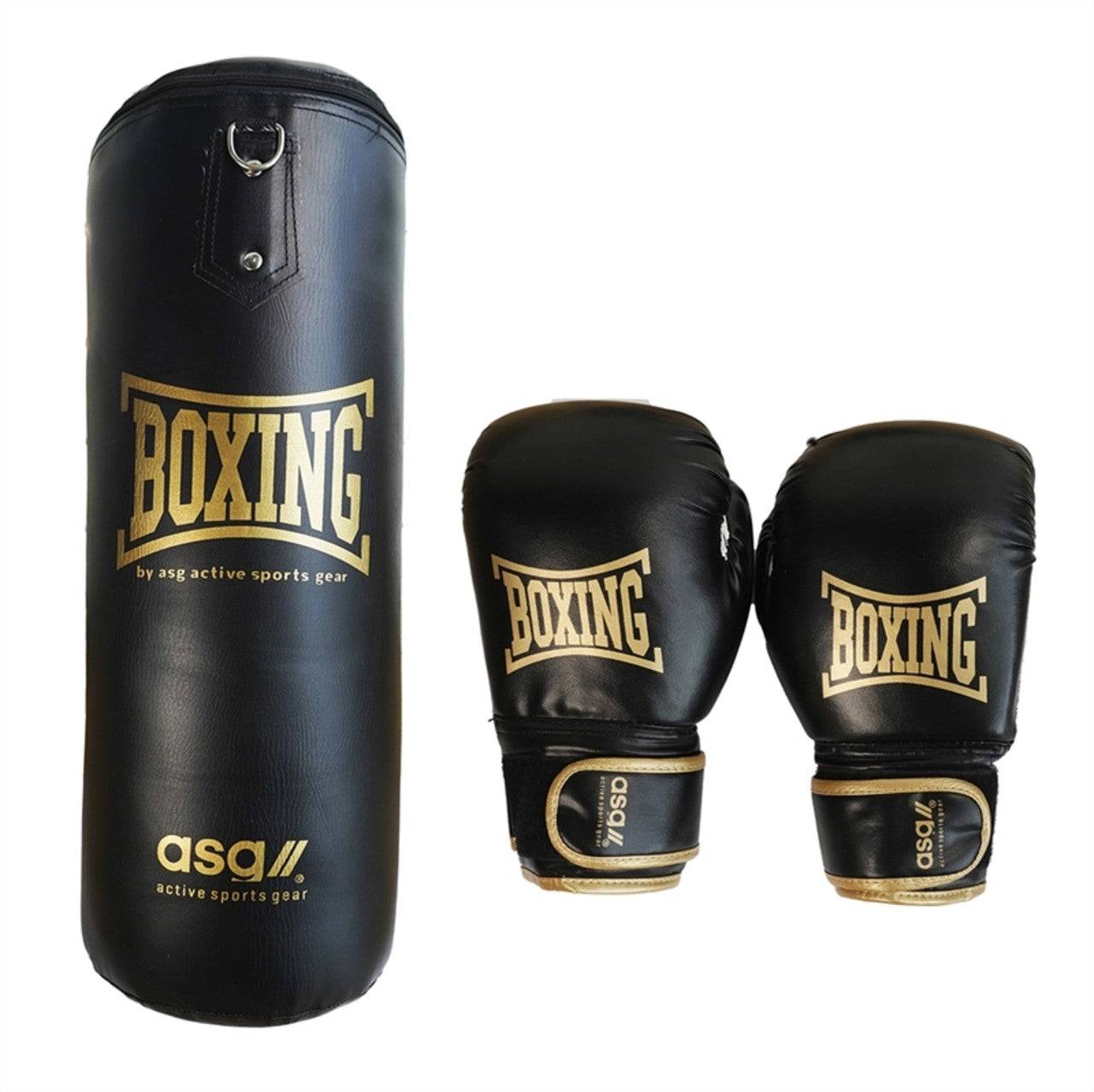 ASG Junior Boxset – Komplett Boxningspaket för Barn (15 kg) - Guld
