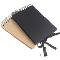 Fotoalbum svarta sidor minne böcker a4 hantverk papper diy scrapbooking bild bröllop födelsedag barn 60 sidor - Svart