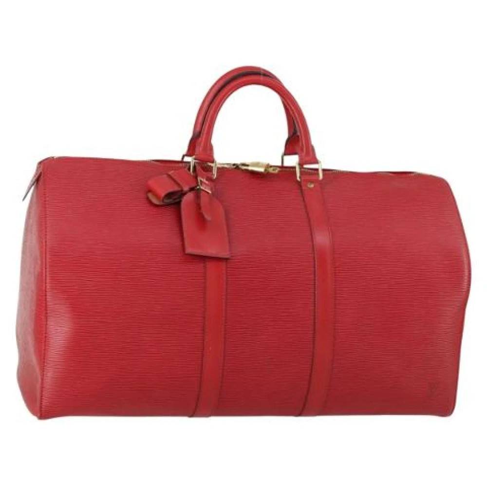 Louis Vuitton Vintage Pre-owned Vintage Weekend Taske - Vintage - Dame - Rød - ONE SIZE - Læder